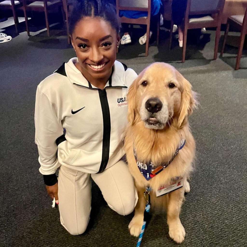 chien de soutien de l'équipe des USA